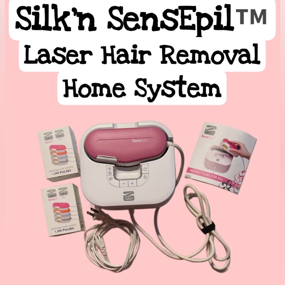 Silk’n SensEpil Hair Removal System Home Device w/3 Laser Cartridges